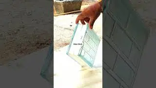 amazing glass brick installation process #contractorji