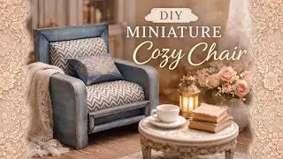 DIY Mini Paper Armchair | 3D Paper Furniture Assembly Tutorial