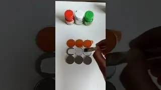 Great Indian Flag Painting on coins 😱 | Indian flag painting #shorts #viral #trending #art 🇮🇳❤️