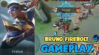 NEW SKIN BRUNO FIREBOLT GAMEPLAY MOBILE LEGENDS