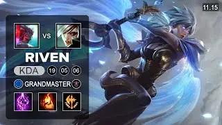 Riven Top vs Yone - EUW Grandmaster Patch 11.15
