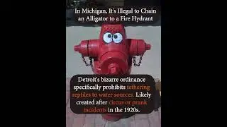 In Michigan, It's Illegal to Chain an Alligator to a Fire Hydrant #StrangeLaws #Michigan #AnimalLaws