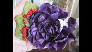 Old English Satin Rose Tutorial & Felt Leaves - jennings644 - Teacher of All Crafts