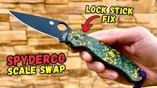 Spyderco PM2 Lock Stick FIX & Scale Swap, Toxic Storm Fatcarbon, CruWear Sharpening, CME by OCD4EDC
