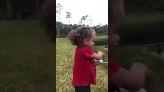 My sister Gator fishing! #viral #shorts #viralvideo