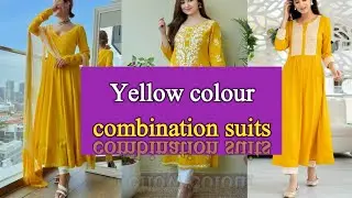 Yellow suit designs | Latest yellow suit combination | yellow suit design