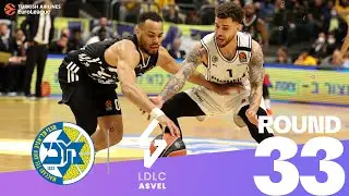 Zizic shines, Maccabi runs past ASVEL!| Round 33, Highlights | Turkish Airlines EuroLeague