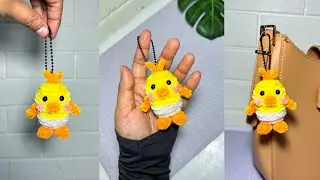 🐥МИЛЫЙ брелок с ершиком для трубок - МИЛЫЙ брелок из пушистой проволоки