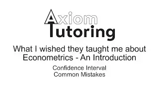 71 Confidence interval Common mistakes