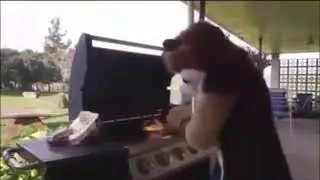 furry on fire