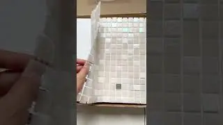 White Iridescent & Platinum Glass Mosaic Tiles | Luxury Showcase