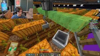 Building a Flying Machine Pumpkin Farm on Donut SMP