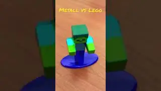 Minecraft Zombie Lego vs Metall #lego #minecraft #shorts