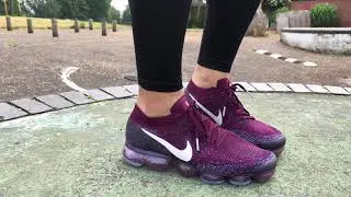 Women's Nike Lab Air VaporMax Flyknit (Bordeaux/Desert Sand/College Navy)