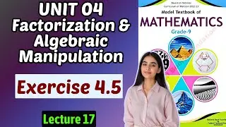 Chapter 4 Factorization & Algebraic Manipulation | Exercise 4.5 | Class 9 Math Federal Board 2025