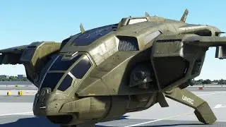 Halo Infinite's Pelican Full Flight - MICROSOFT FLIGHT SIMULATOR 2020 Gameplay