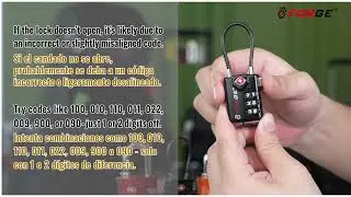 Forge TSA Lock &ndash; Answers to Common Customer Questions&ndash;Not a Defect, just a Common Mistake.