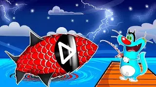 Roblox Oggy Caught Squid Game Fish In Go Fishing With Jack