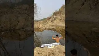 mountain vibes hai with posing look 💪 #shortvideo #gymexercise #mountain #travel #mountains