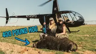 My First Time Hog Hunting Out Of a Helicopter