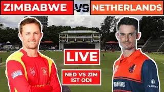 Zimbabwe vs Netherlands 1st ODI Live Scores & Commentary