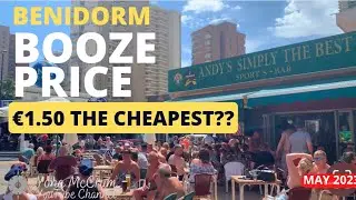 Benidorm booze price: where is the cheapest pint? Levante/ Gerona