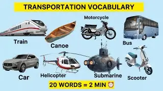 20 Transportation Words in English | Learn in 2 Minutes