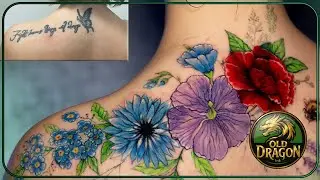 Coverup Tattoo Projekte Collection Dimi Old Dragon Ink Dinkelsb&uuml;hl