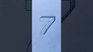 3D Number 1234... Drawing Pictures #art #viral #shorts