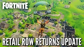 Fortnite Update 10.10 - RETAIL ROW RETURNS Countdown + Gameplay! (Fortnite Retail Row Update)