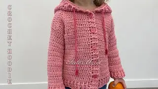 Crochet hoodie for a child - jacket crochet pattern