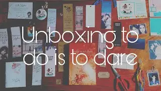 UNBOXING TO DO IS TO DARE BOOK | Book Vlog