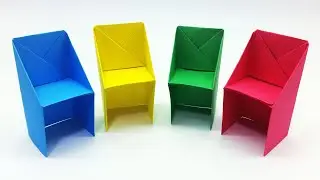 Easy Origami Chair | Paper Chair Making Tutorial For School Project | DIY Paper Toy