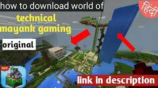 How to download technical mayank gaming's original world in mastercraft