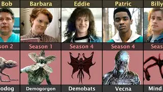 Stranger Things Character Died By Monster | Season 1, 2, 3, 4 And 5