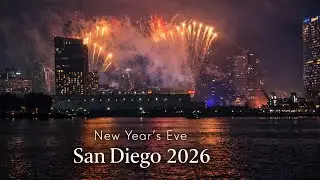 Downtown San Diego NYE Fireworks 2026 🎆 (View From Coronado Island)