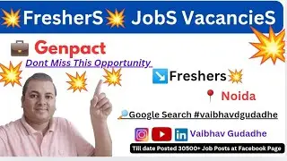 Noida Job Vacancies | Jobs in Noida #noidajobs #hr #hrrecruiter #hrjobs #noida @vaibhavdgudadhe