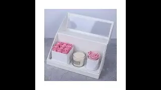 Wholesale newest designs Scented Candles with preserved roses Set in gift box