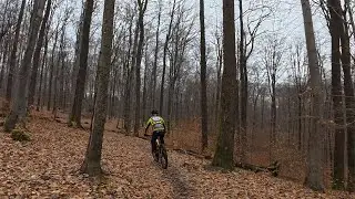 Winter Mountain Bike Cycling Video for Indoor Cycle Training 50 Minute 4K
