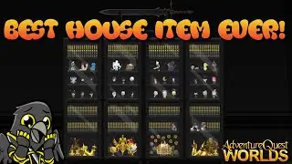 Chibi Gold Raven In AQWorlds?! Adam1a1's AMAZING House Item!
