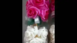 Simple and beautiful #diy #organdy #cloth #flowers #garland