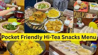Tea Time Menu Ideas with Tips/Tricks🤗2 Hours Preparation For Hi-Tea Party🎉Degi Chicken Pulao Recipe🐓