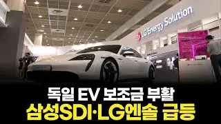독일 EV 보조금 부활! 삼성SDI·LG엔솔 급등