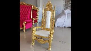 What's durable wedding throne chair?king sofa chair luxury throne wedding chair bride chair