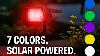 Transform Your Garden Instantly! Eurodoor RGB Solar Light &ndash; 7 Stunning Colors, 12hr Runtime!