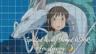 [Spirited Away] One Summer's Night.. rain + wind chimes ASMR music for relaxing+studying+sleep #asmr