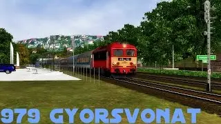 979. Gyorsvonat Balatonfüred - Budapest Déli ᴴᴰ MSTS Balaton-Észak, Nyugat-Dunántúl [Open Rails]