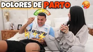 MI ESPOSO EXPERIMENTA DOLORES DE PARTO 😭😂