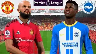FIFA 23 - Manchester United vs. Brighton - Amrabat Ansu Fati - Premier League 23/24 | PS5 | 4K HDR