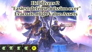 Helldivers 2 | Terminids | Evacuate High-Value Assets | Easiest defence mission ever
